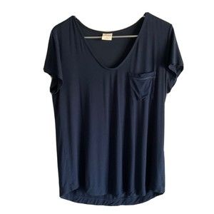 Soma Cool Nights Fabric Blue Short Sleeve Sleep T Shirt Size S